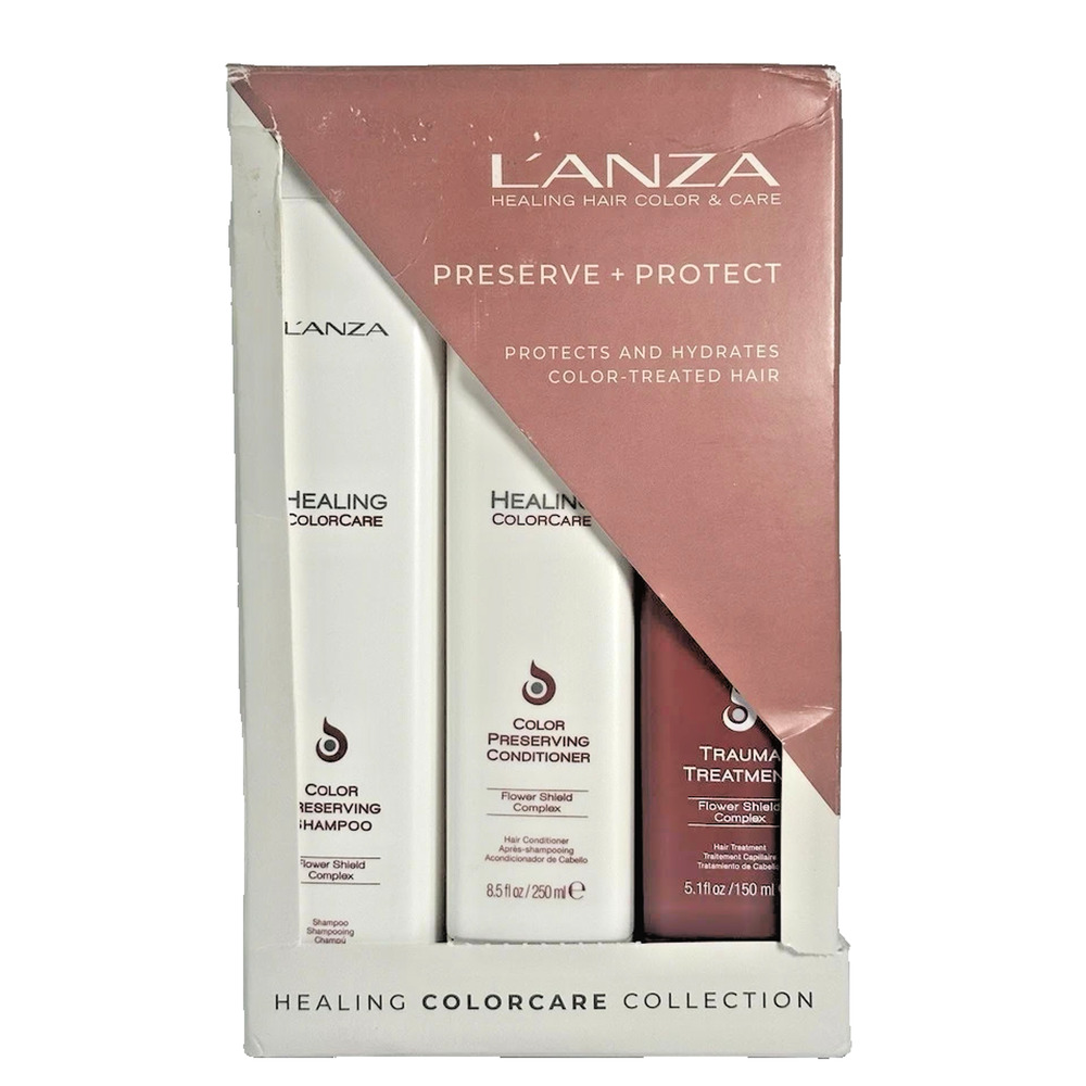 L'ANZA Healing ColorCare Collection Trio Preserves + Protects + Hydrates Hair